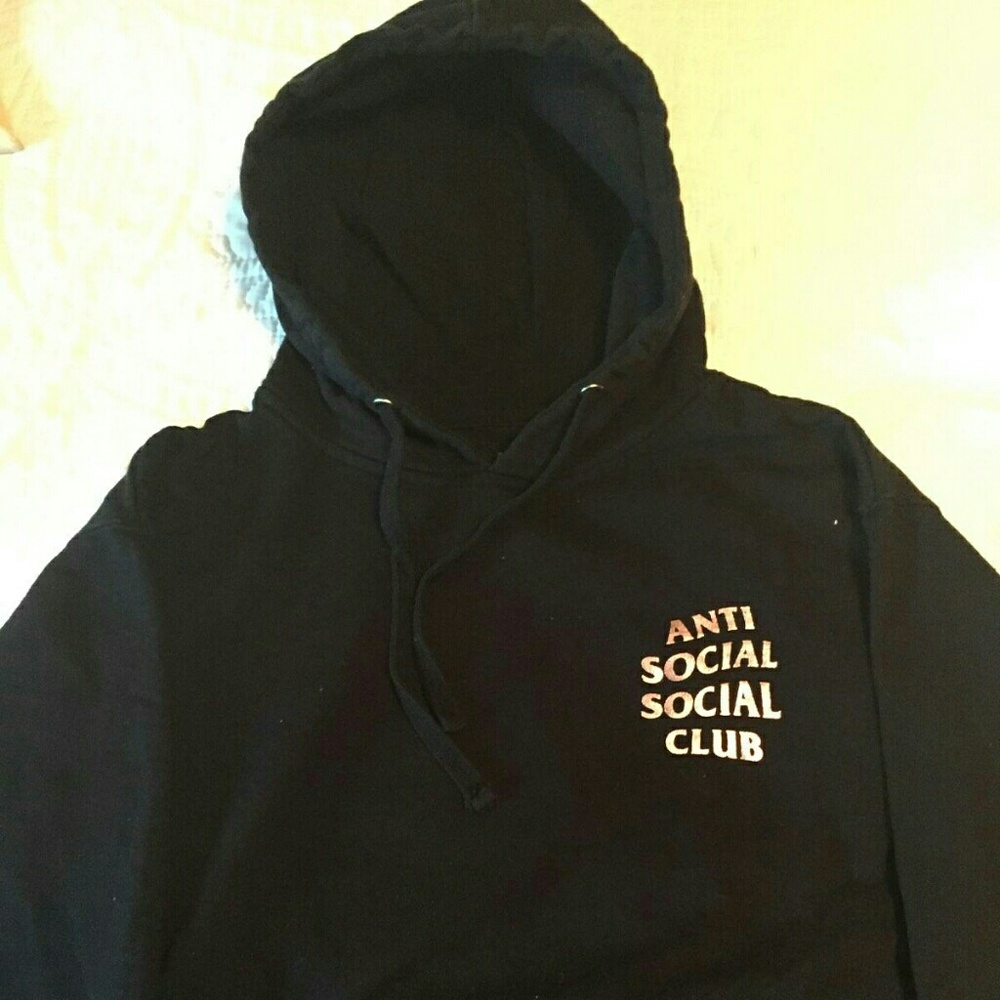 (SOLD) Anti Social Social Club Stressed Hoodie - Picture 7 of 8